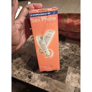 DURABRAND Orange Trim Phone Desk Wall Mount Redial Mute Ringer Switch PH-301